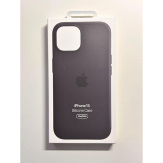 【新品】純正 iPhone 15 シリコンケース・ブラック①