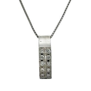 ネックレス Pt850プラチナ ダイヤモンド レディース   中古(ネックレス)