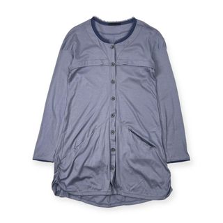 Marithe + Francois Girbaud マリテフランソワジルボー チュニック丈 長袖 シャツ L/くすみブルー系 レディース(シャツ/ブラウス(長袖/七分))