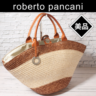 ✨美品✨ roberto pancani ロベルト パンカーニ かごバッグ(かごバッグ/ストローバッグ)