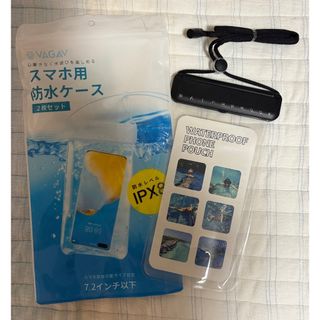 【未使用】スマホ防水ケース 指紋認証/Face ID対応 7.2インチ以下 黒