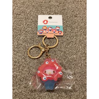  サンリオ　ミャクミャク　立体マスコットクリアキーホルダー　マイメロ