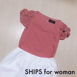 シップスフォーウィメン(SHIPS for women)の美品 SHIPS for women ネジリスリーブ ブラウス(シャツ/ブラウス(半袖/袖なし))