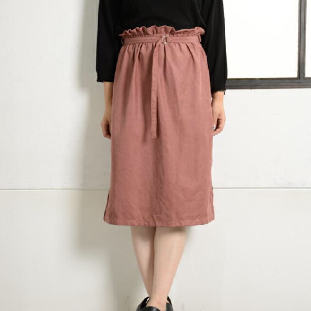 Kastane(カスタネ)のベルト付きギャザースカート kastane レディースのスカート(ひざ丈スカート)の商品写真
