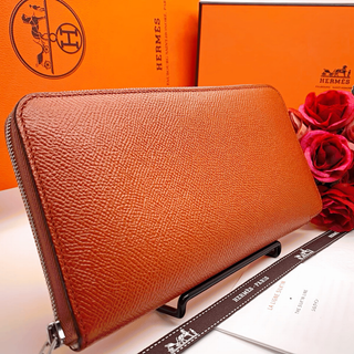【美品】エルメス アザップ シルクイン ヴォーエプソン シエンヌ【正規品】