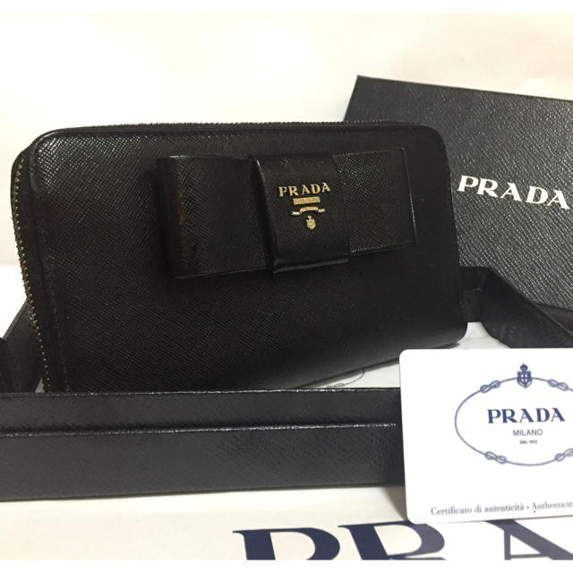 PRADA(プラダ)のPRADA☆長財布☆サフィアーノ☆リボン レディースのファッション小物(財布)の商品写真