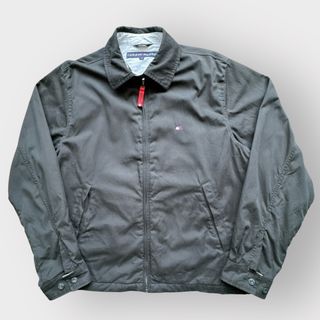 トミーヒルフィガー(TOMMY HILFIGER)のトミーヒルフィガー スイングトップ ジャケット チンスト 黒 ダブルフェイス(その他)