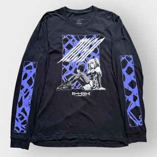 アニメT デスノート ミサミサ ロンT ブラック L 袖プリント(Tシャツ/カットソー(七分/長袖))