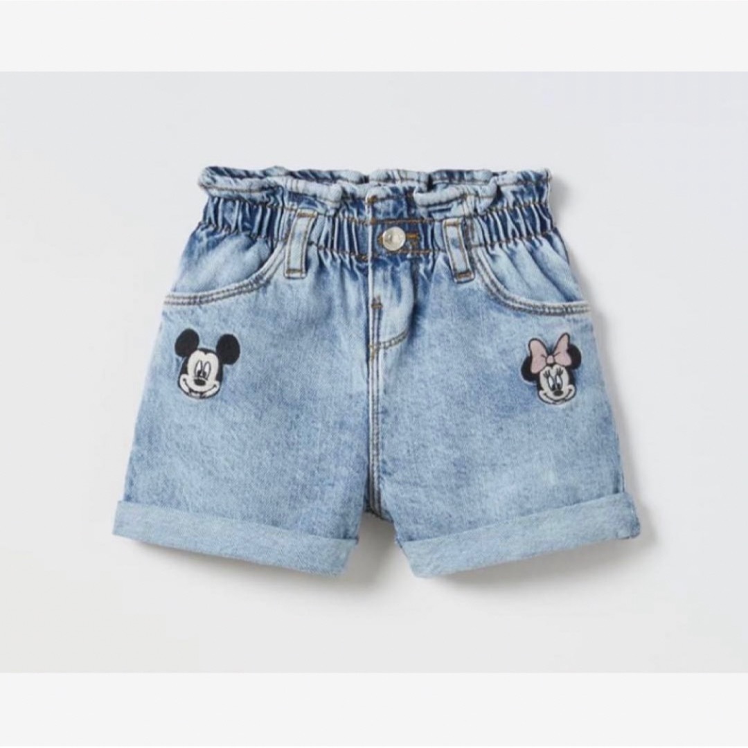 ZARA KIDS(ザラキッズ)のZARA KIDS Disney デニム ショートパンツ キッズ/ベビー/マタニティのキッズ服女の子用(90cm~)(パンツ/スパッツ)の商品写真
