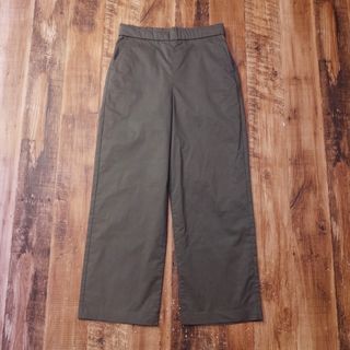 エスエヌバイスタイルノート ワイドパンツ レディース S カーキ QI16(カジュアルパンツ)