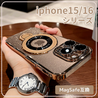 iPhone 15 16 金 ケース マグセーフ ProMax Pro Plus(iPhoneケース)
