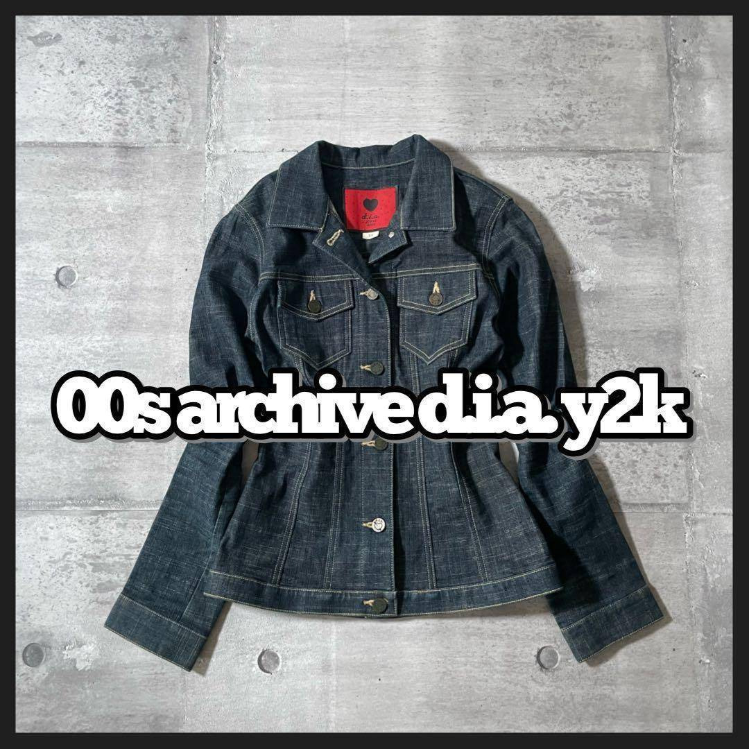 d.i.a(ダイア)のy2kグランジ D.I.A. デニムジャケット ブルゾン 平成初期ギャル 00s レディースのジャケット/アウター(Gジャン/デニムジャケット)の商品写真