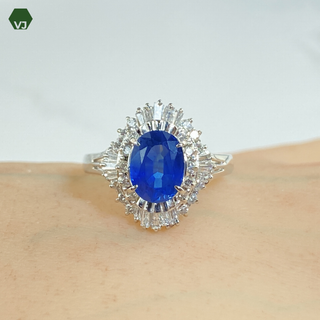 【31-31】サファイア　ダイヤモンド　リング　1.67ct　D0.4ct (リング(指輪))