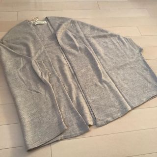 ザラ(ZARA)の【美品・1回着用】ZARA ドルマン カーディガン ベージュ(カーディガン)