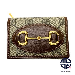 ▪️ GUCCI 二つ折り財布 ウォレット コンパクト財布　ゴールド金具　金ロゴ ▪️ GUCCI 二つ折り財布 ウォレット コンパクト財布 ゴールド