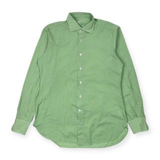 リングヂャケット(RING JACKET)のRING JACKET リングヂャケット ギンガムチェック 長袖シャツ /グリーン メンズ 02(ポロシャツ)