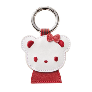 新品未使用 familiar ファミリア ネームホルダー　リアちゃん　赤(キーホルダー)