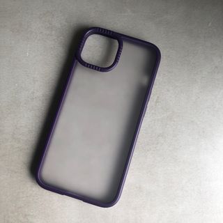 iPhone 14/13 ケース スマホカバーマット 6.1インチ パープル