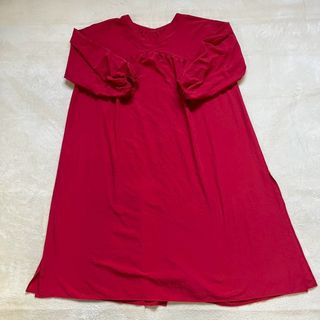 NATURAL BEAUTY BASIC バックボタンデザインロングワンピース