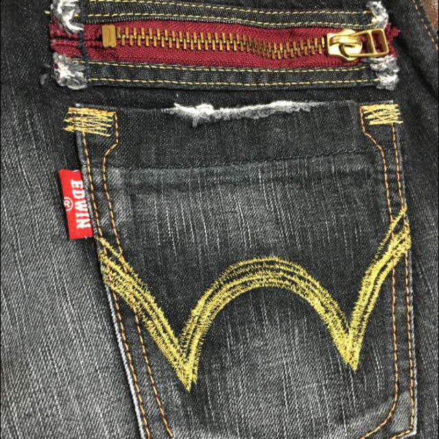 EDWIN(エドウィン)の【美品】EDWIN デニムパンツ ブラック 28 メンズのパンツ(デニム/ジーンズ)の商品写真