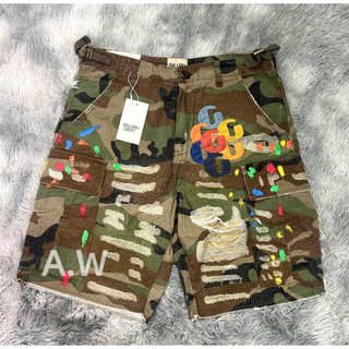GALLERY DEPT G PATCH CAMO CARGO SHORTS