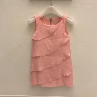 ザラキッズ(ZARA KIDS)のZARA ベビーピンクティアードワンピース☆118(ワンピース)