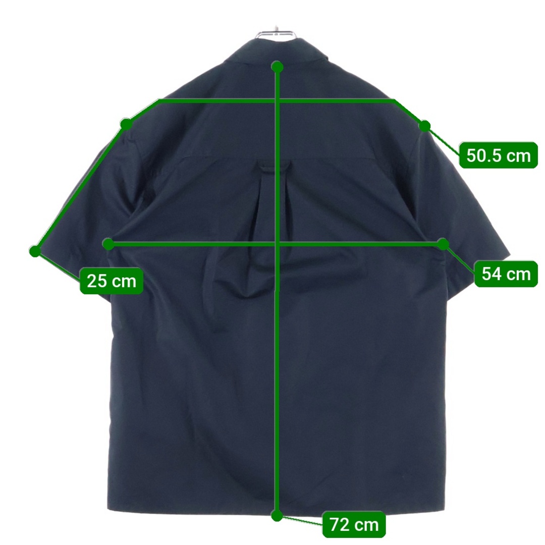 JIL SANDER(ジルサンダー)のJIL SANDER ジルサンダー 21SS メタルピンポプリン 半袖シャツ ブラック JSMS740626MS24420011 メンズのトップス(シャツ)の商品写真