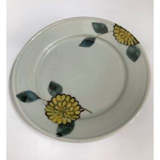 九谷青窯　徳永遊心さん　色絵菊 6寸皿　丸皿　新品未使用