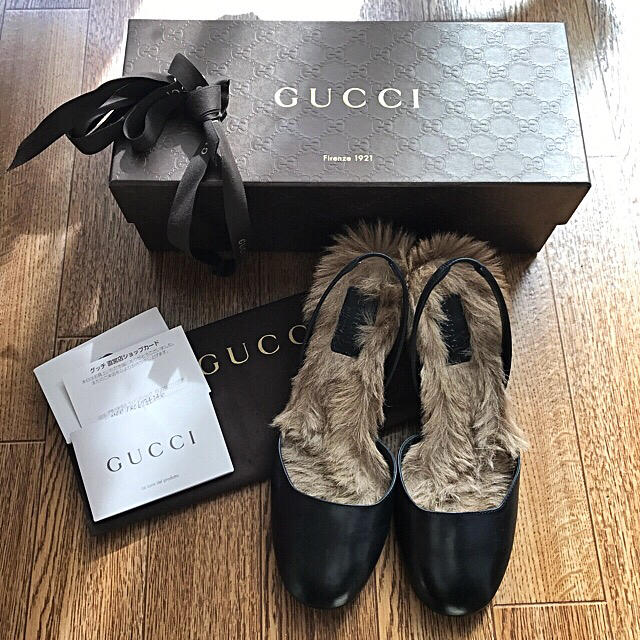 Gucci(グッチ)の★gucci★バックストラップ ファーパンプス ミケーレ レディースの靴/シューズ(ハイヒール/パンプス)の商品写真