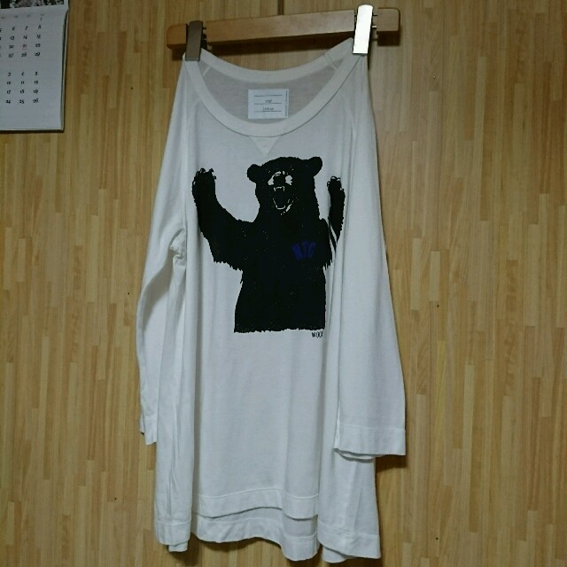 PAR ICI(パーリッシィ)の日本製 未使用 クマTシャツ レディースのトップス(Tシャツ(長袖/七分))の商品写真