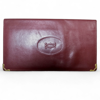 Cartier 長財布 ボルドー レザー
