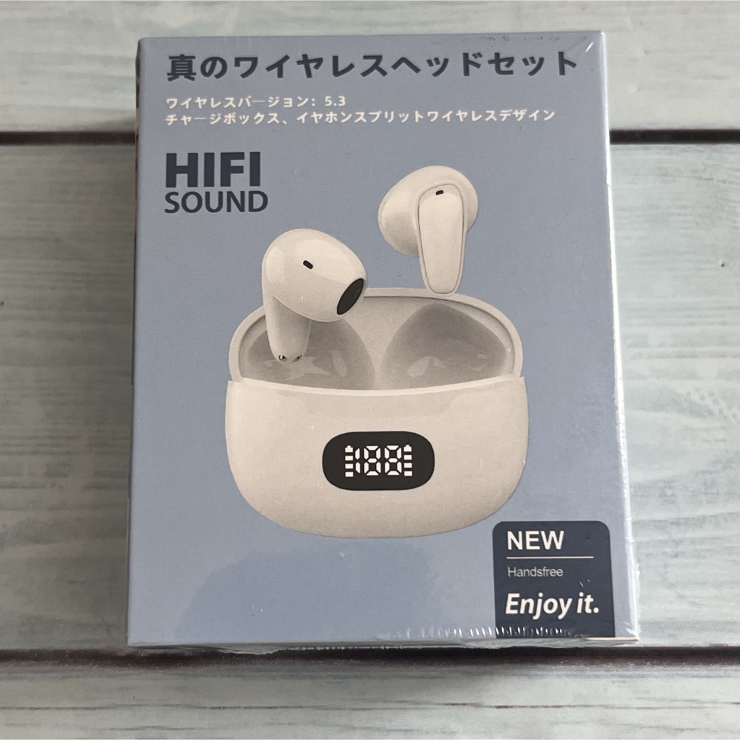 ワイヤレスイヤホン CVC 8.0ノイズキャンセリング ハンズフリー スマホ/家電/カメラのオーディオ機器(ヘッドフォン/イヤフォン)の商品写真