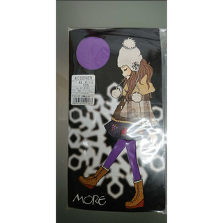 新品未開封MORE(モア)８０デニールタイツ★サイズ１０５(身長９５～１１５㎝)