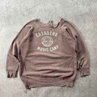 ヴィンテージ(VINTAGE)の60s ヴィンテージスウェット USA製 あずき色/ピンクブラウン XL相当(スウェット)