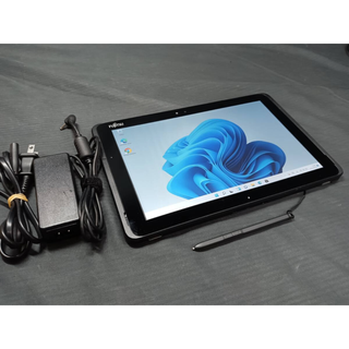バッテリー良!!富士通タブレット/Q509-cel-N4100搭載