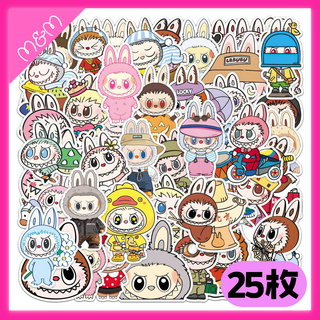 ❤️24時間以内発送 ラブブ シール 25枚【L14-25】ポップマート