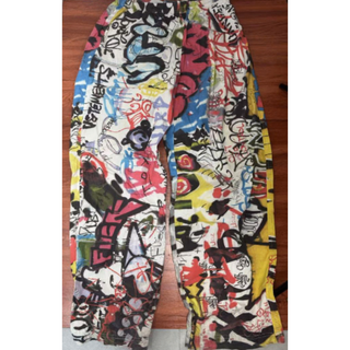 VETEMENTS 22SS Graffiti pyjama pants