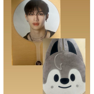 値下げ不可!スキズ　straykids バンチャン　wolfchanうちわセット