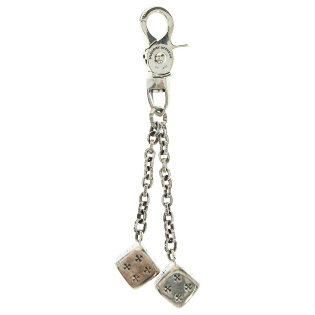 Chrome Hearts(クロムハーツ)のCHROME HEARTS クロムハーツ DICE DBL ダブルダイス キーチェーン シルバー メンズのファッション小物(キーホルダー)の商品写真