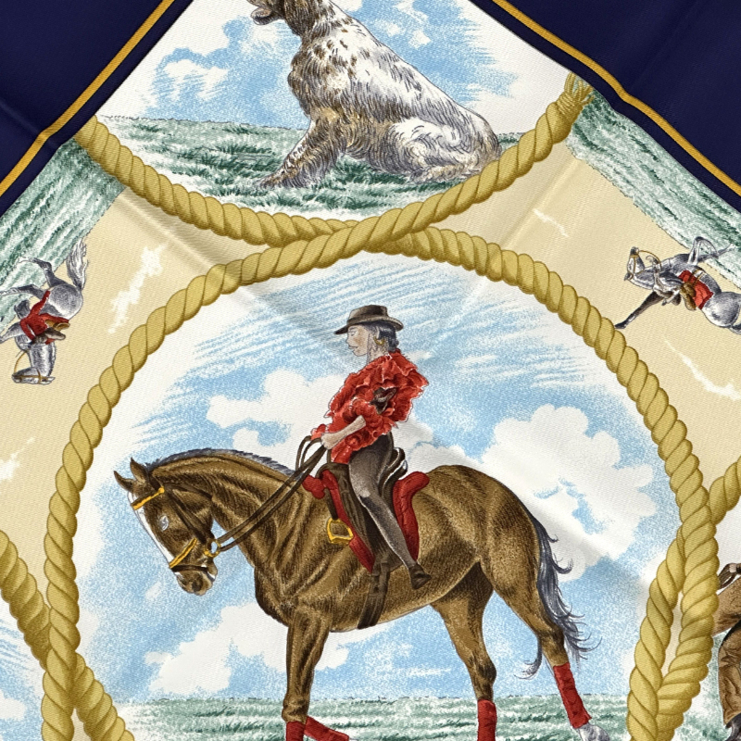 エルメス HERMES スカーフ カレ90 Auteuil en Mai オートゥイユの5月