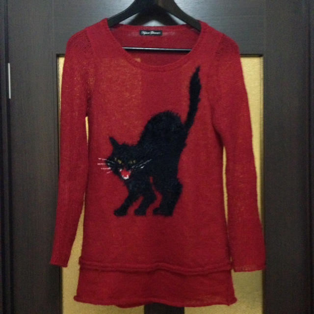 HYSTERIC GLAMOUR - ヒスローゲージ黒猫ニットの通販 by lillys HYSTERIC GLAMOUR - ヒスローゲージ黒猫ニットの通販 by lillys