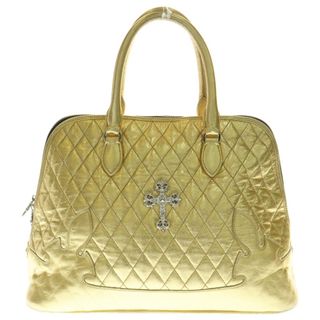 クロムハーツ(Chrome Hearts)のCHROME HEARTS クロムハーツ #2 SLOUCHY スラウチー キルティング フィリグリー装飾 ハンドバッグ ゴールド(その他)