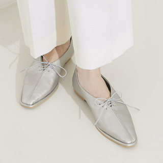 オゥバニスター(AU BANNISTER)の新品 Au BANNISTER レースアップ シューズ シルバー 37 高級 銀(その他)