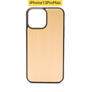 n326【新品】木製 iPhone13 ProMax ケース ライトブラウン