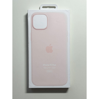 【新品】純正 iPhone 15 Plus シリコンケース・ライトピンク①