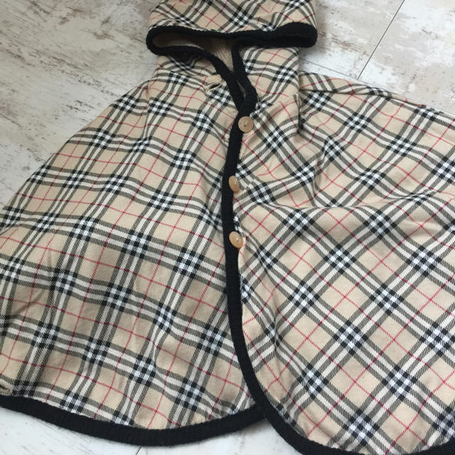 BURBERRY(バーバリー)のバーバリー ポンチョ キッズ/ベビー/マタニティのベビー服(~85cm)(ジャケット/コート)の商品写真