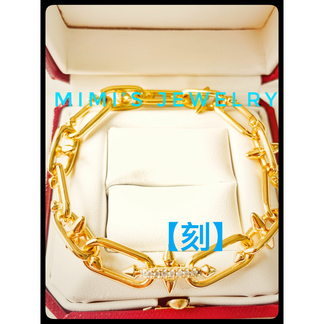 高品質✨　槍チェーンブレスレット　ブレスレット　イエローゴールド　YG 登坂広臣 レディースのアクセサリー(ネックレス)の商品写真