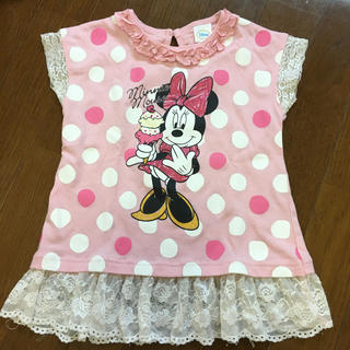 ディズニー(Disney)の女児 サイズ90  ♡ミニーちゃんＴシャツ♡(Tシャツ/カットソー)