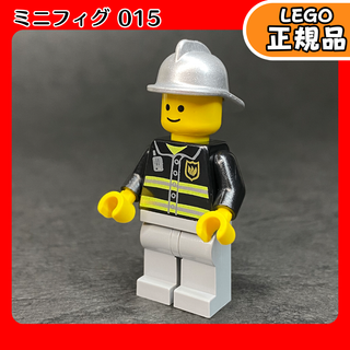 レゴ(Lego)のLEGO ミニフィグ 015 ヘルメット 黒 シャツ／新品,正規品(知育玩具)