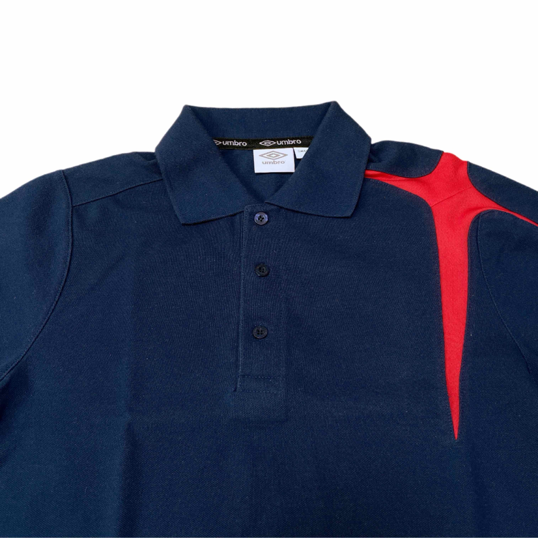 UMBRO(アンブロ)のumbro アンブロ　半袖ポロシャツ　サッカー　フットサル　ポロシャツ　ネイビー メンズのトップス(ポロシャツ)の商品写真